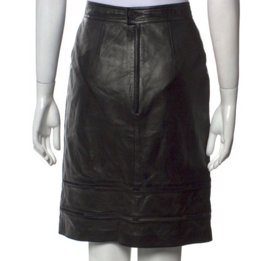 Loewe leather skirt size 42 black